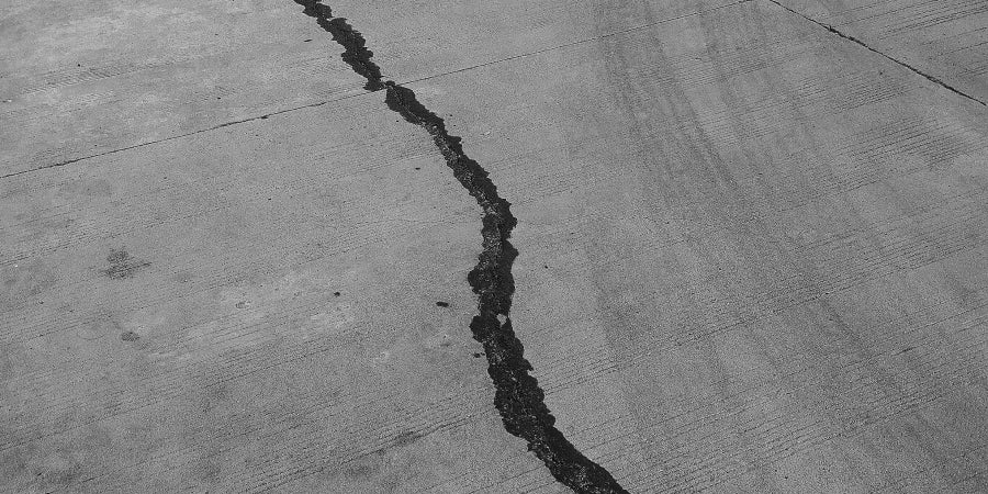 road with crack