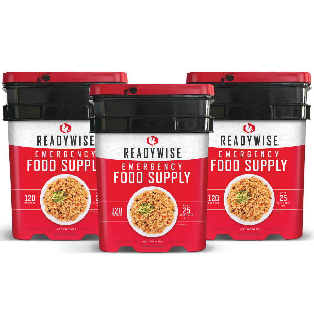 (360 Servings) Lunch & Dinner Emergency Meal Buckets