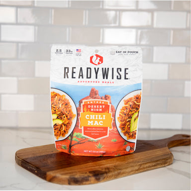 readywise chili mac meal pouch
