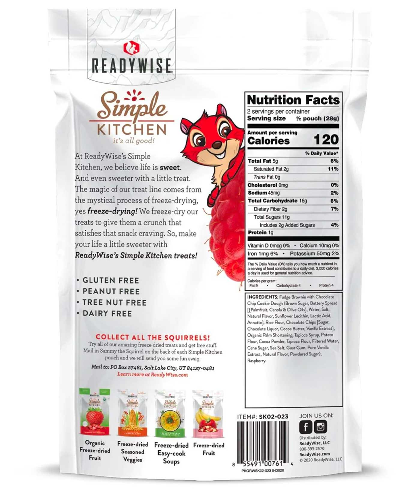 Freeze-Dried Raspberry & Brownie Bites (Pack of 6)