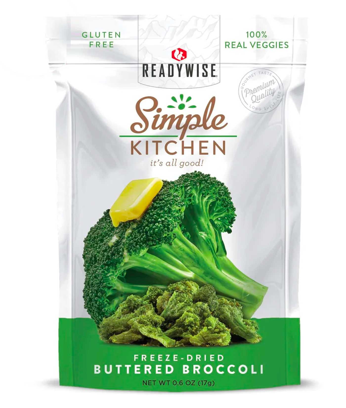 Freeze-Dried Buttered Broccoli (Pack of 6)