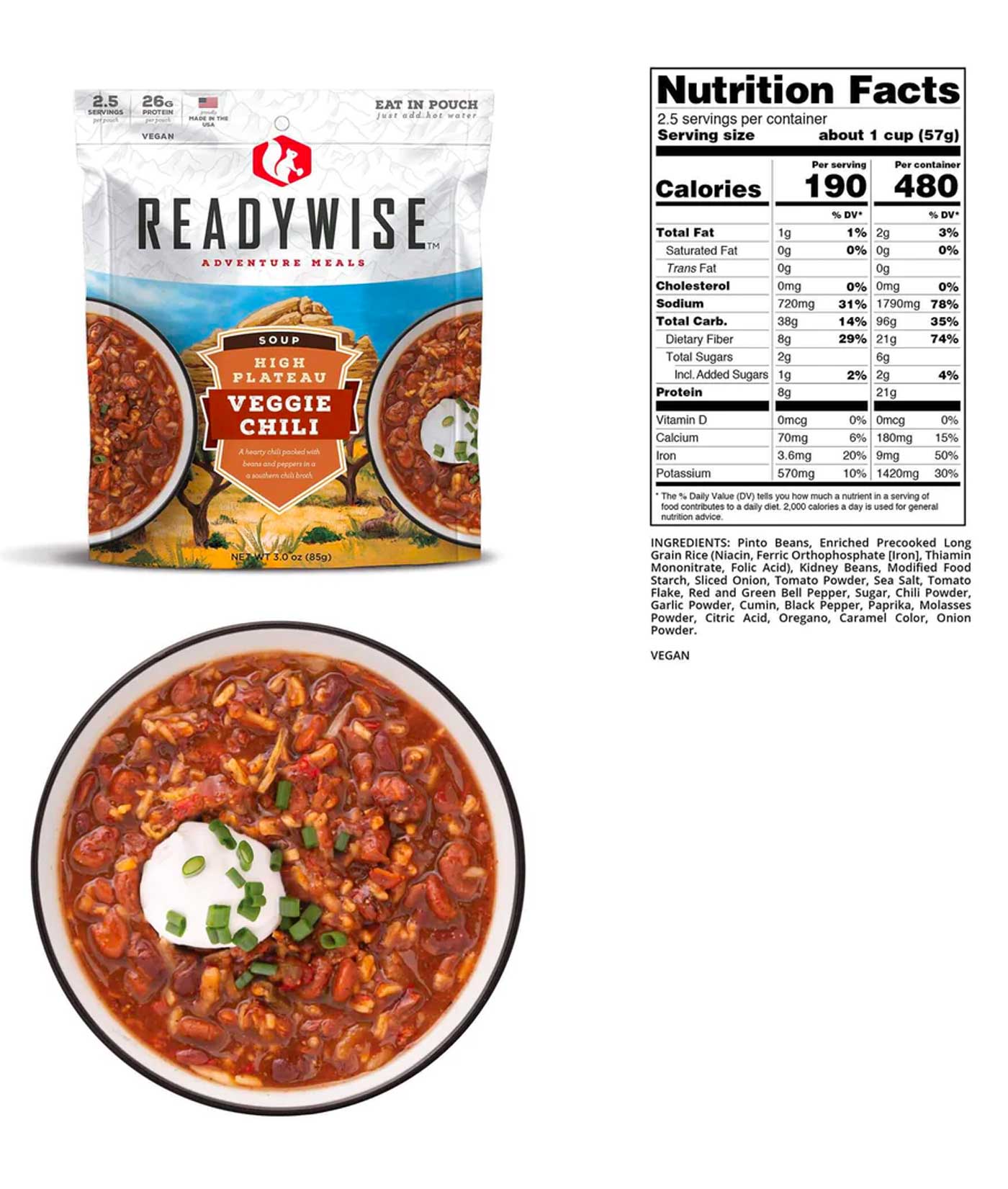 High Plateau Veggie Chili Soup (Pack of 6)