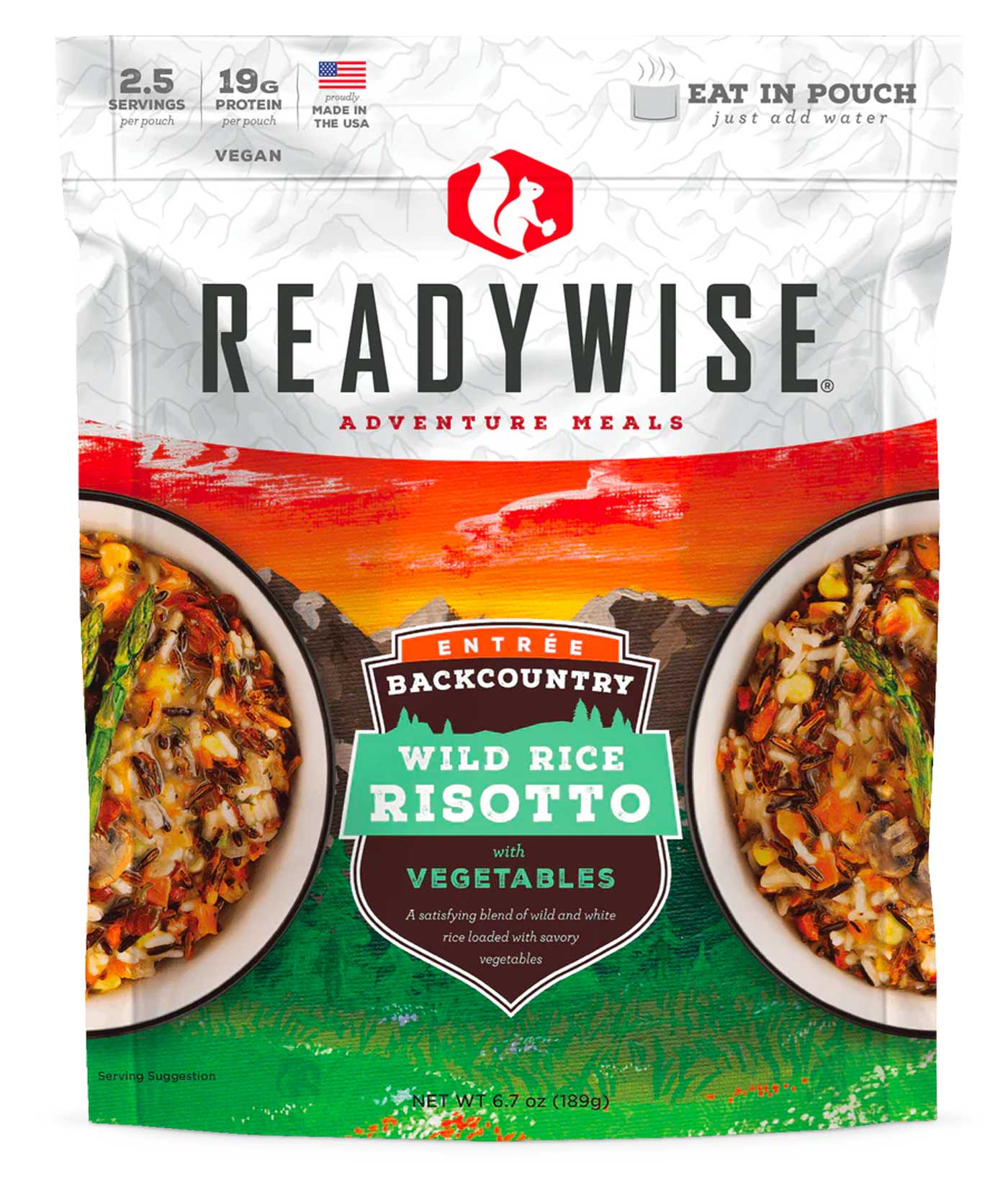 Backcountry Wild Rice Risotto with Vegetables (Pack of 6)