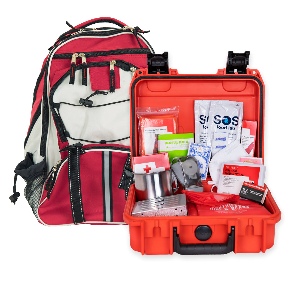 Emergency Survival Kit, 2 Person, Backpack, Essential 72 Hour, emergency kit